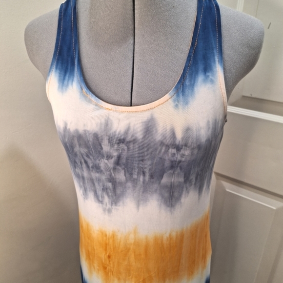 Just Love, Tie Dyed Razor Back Maxi Size Med Tall - Picture 2 of 7